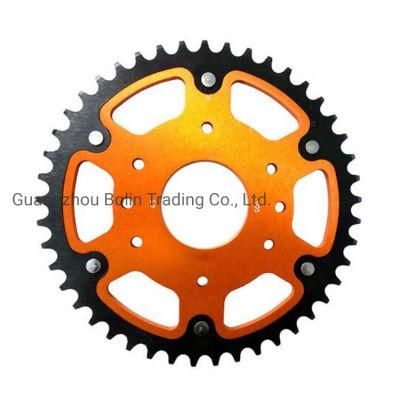 Orange 520 Motorcycle Rear Sprocket for Ktm Duke 200