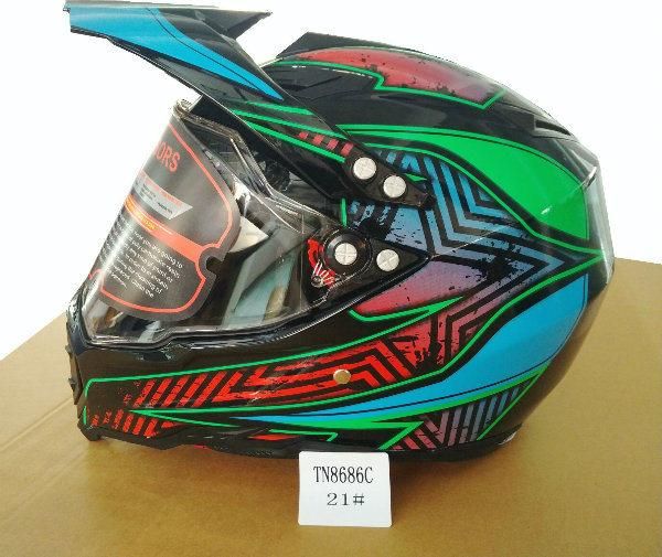 Motocross Road-Cross Helmet with Full Face Shield Visor, Casco Moto, Safety Helmet