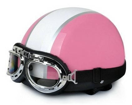 High Quality Hally Half Face Helmet for Woman Use. Nice Pink Color