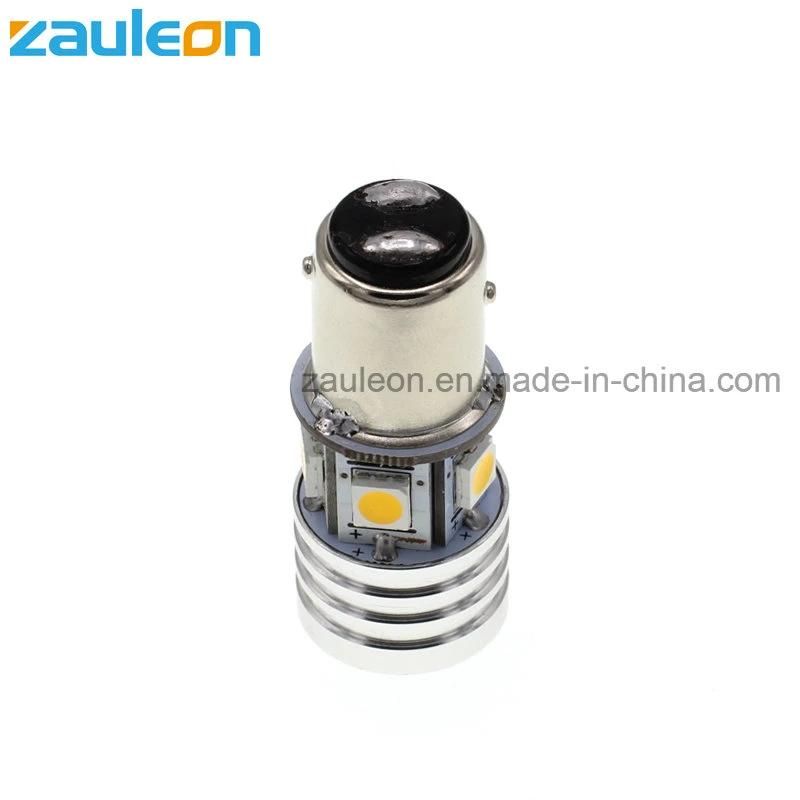 Non-Polarity 6V 1157 LED Red and White Bulb for All Motorcycle Combined Stop/Tail and License Plate Light