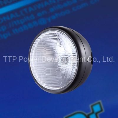 Motorcycle Spare Parts Steel Motorcycle Headlight, Headlamp 12V35/35W