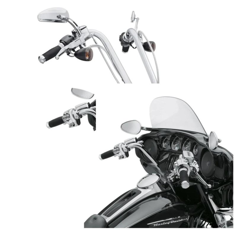 1" Chrome CNC Handgrips Motorcycle 25 mm Handlebar Grips Motorcycle Universal Compatible for Harley Honda Kawasaki Suzuki YAMAHA Bobber