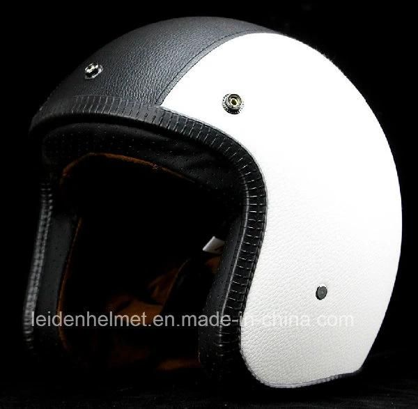 Newest Half- Face Motorcycle/Bike Leather Helmet with High Quality Cheap Price