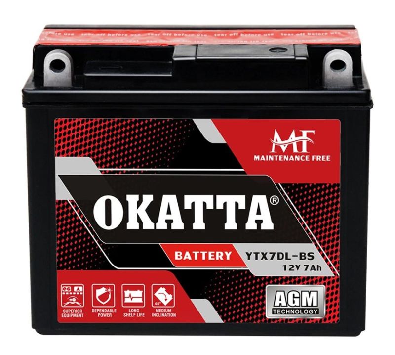 Ytx7dl-BS Maintenance Free Moto Motorcycle Battery 12V 7ah