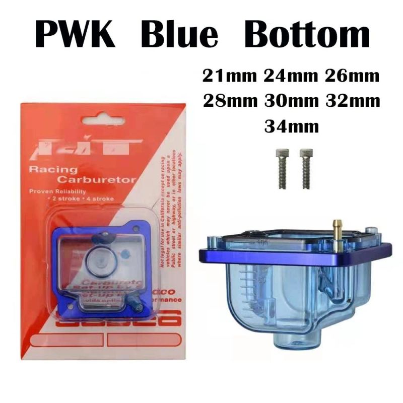 Transparent Carburetor Bottom Float Bowl Plastic Shell for Pwk I/II/III (21mm-34mm) Carb