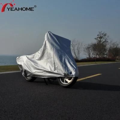 UV-Proof Protection Silver Outdoor Motorcycle Cover Water-Proof Motorbike Cover