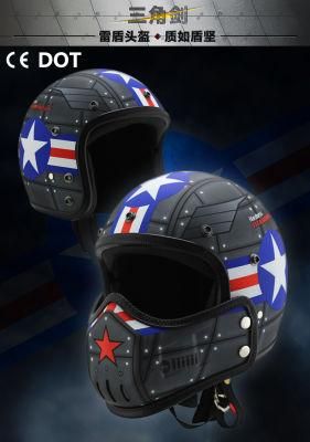 2017 New Design Half Face Motorcycle Helmets with Many Kinds Parts