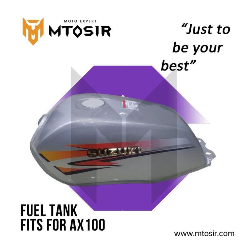 Mtosir Fuel Tank for Suzuki Ax100/Akt Ak100s High Quality Oil Tank Gas Fuel Tank Container Motorcycle Spare Parts Chassis Frame Part Motorcycle Accessories