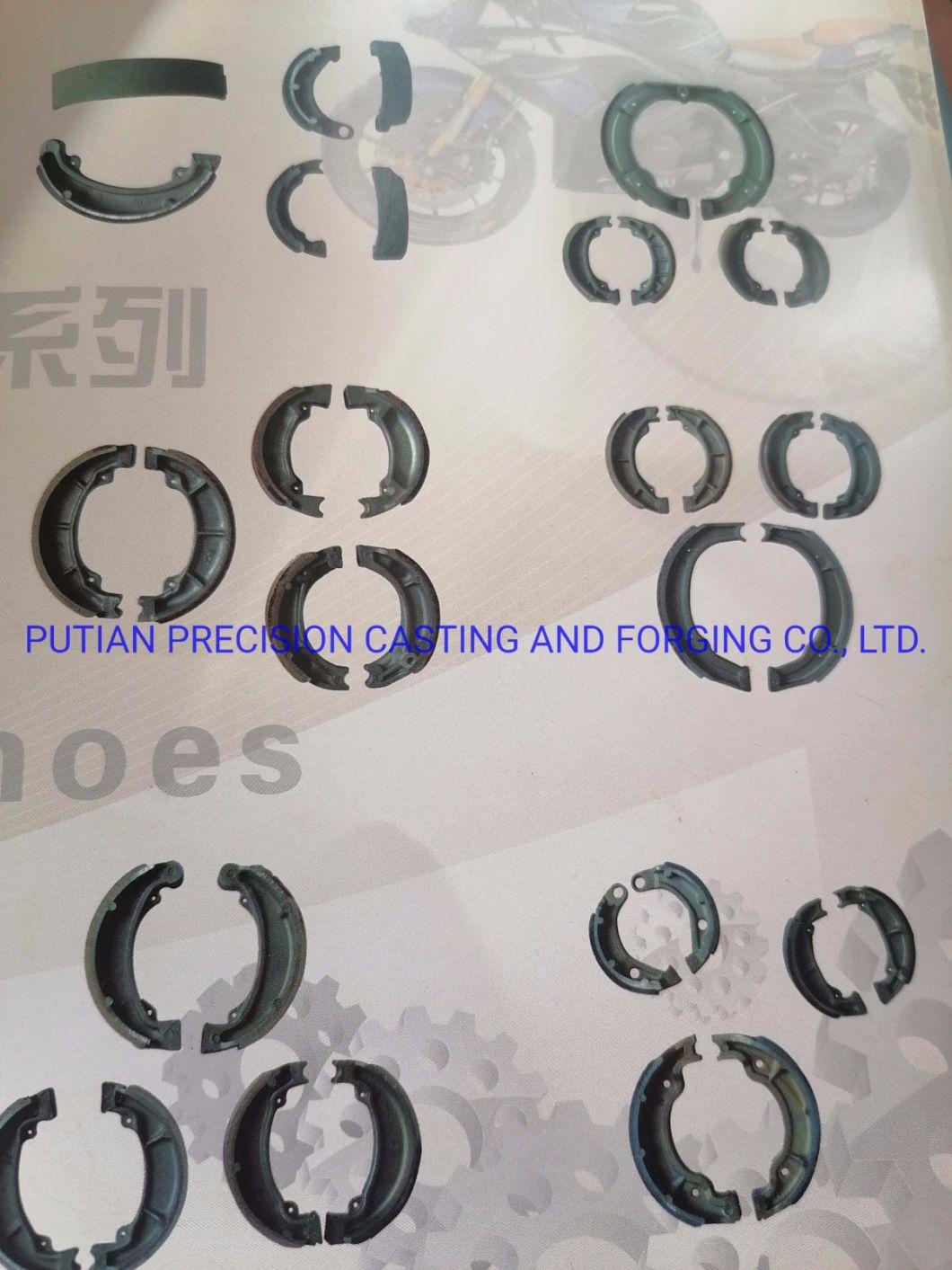 High Quality, High Wear Resistance, No Nosise Motorcycle Brake Shoes Parts, Asbestos or Asbestos Free -----Gbt125