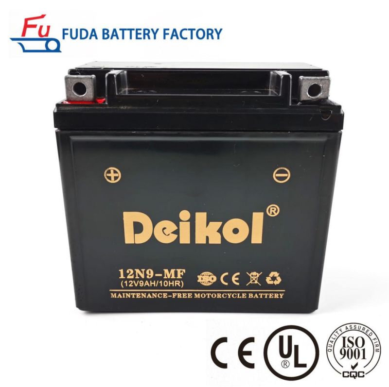 Deikol 12V9ah 12n9-Mf/BS Lead-Acid Motorcycle Battery