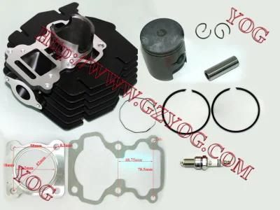 Yog Motorcycle Spare Parts-Cylinder Kit for Tvs Hlx100 125 150/Star/Ax110/Ace125/Akt125 150/Bajaj Pulsar135/Wy125/Gy150/Tekken250/Gxt200.