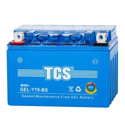 TCS Motorcycle Gel Maintenance Free Battery YT9-BS