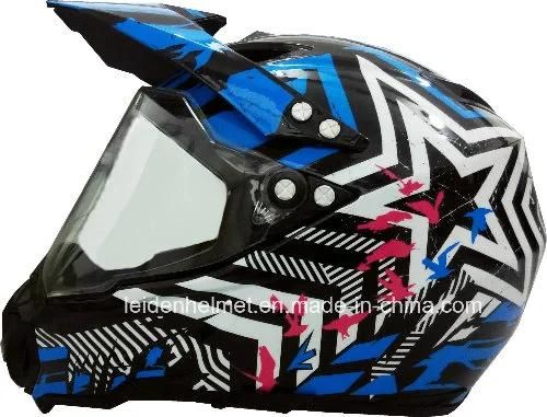 Motocross Fox Helmet with Full Face Shield Double Visor, Casco Moto