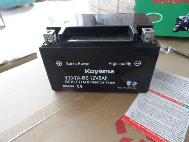 Ytx7a -BS 12V7ah High Quality Maintenance Free Motorcycle Battery