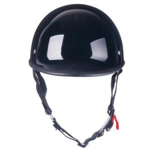 Gloss Black ABS Half Face Halley Motorcycle Helmet Wholesale Price