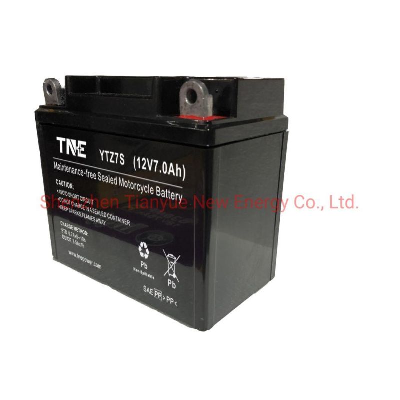 12V 7ah Factory Activated Mf Motorcycle Battery for Power Sports/ATV/Snow Mobile