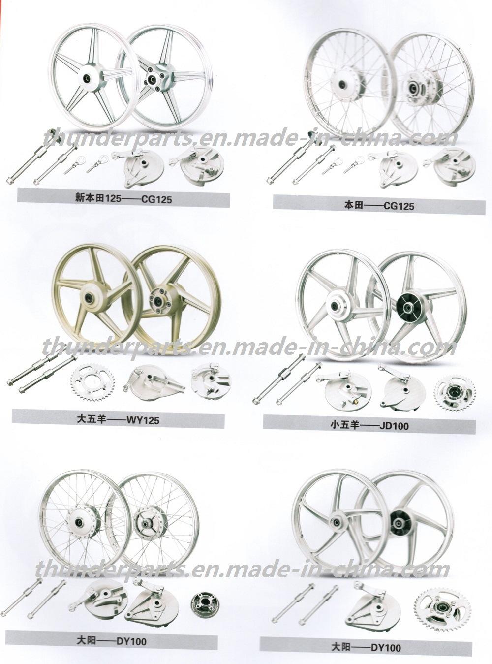 High Quality Motorcycle Aluminum Rim Complete Alloy Wheel for Ax100 1.6-17