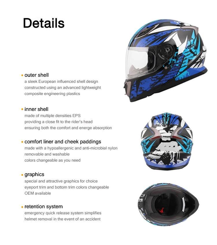 Youth Full Face Helmet for High Quality Motorcycle Helmets DOT