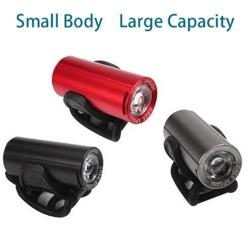 LED Light for Bike 3 Modes 350 Lumen Cycling Headlight Rechargeable Bike Light Set