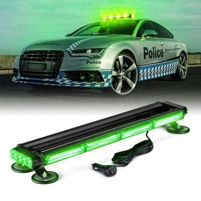High Quality Waterproof COB LED Chip High Visibility Green Safety Car Trailer Pickup Truck Snow Plow Warning Light