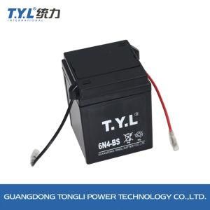 6n4ah/6n4 High Quality Wet-Charged Lead Acid Motorcycle Battery 6n4-BS Motorcycle Parts