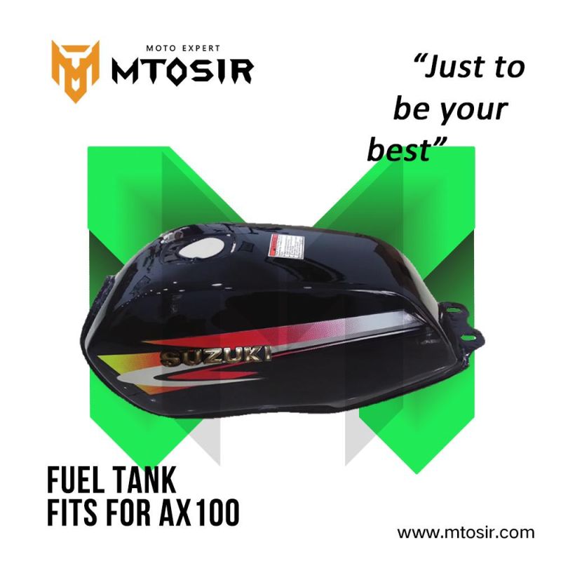 Mtosir Fuel Tank for Suzuki Ax100/Akt Ak100s High Quality Oil Tank Gas Fuel Tank Container Motorcycle Spare Parts Chassis Frame Part Motorcycle Accessories