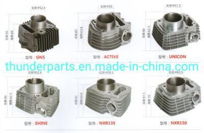 Motorcycle Cylinder Block Kit for Gn5 52.4mm/Active 50mm/Unicon 57.3mm/Shine 52.4mm/Nxr135/150/58.5mm/63.5mm