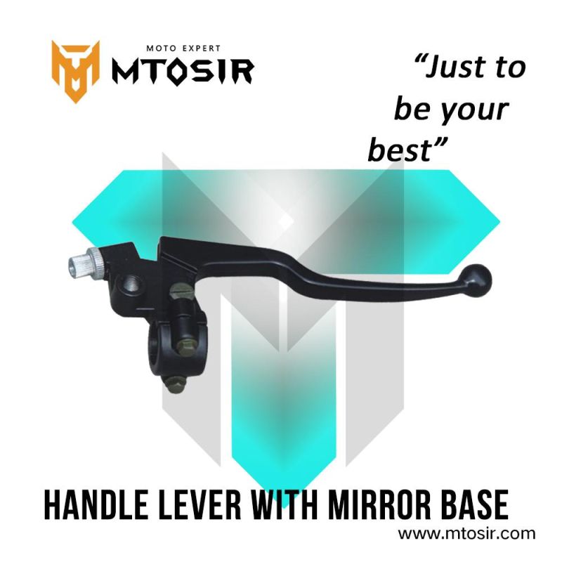 Mtosir High Quality Motorcycle Handle Lever with Mirror Fit for Cg125 Cgl125 Gn125 Ax100 Biz 125 Scooter Universal Motorcycle Accessories Motorcycle Spare Parts