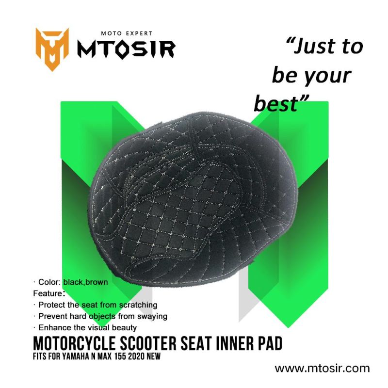 Mtosir High Quality Motorcycle Scootor Seat Inner Pad for YAMAHA N Max 155 200 New Black Brown Protect Pad Decoration Seat Pad