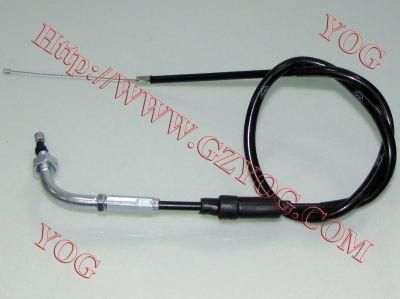 Yog Motorcycle Spare Parts Throttle Cable for Max/Bis/Fair, XL125s, Tvs Victor Glx-125