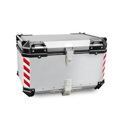 Motorcycle Aluminum Alloy Tail Box Trunk Luggage Helmet Box Motorcycle Scooter Electric Vehicle Universal Shelf