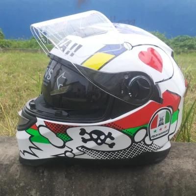Dual Visors Full Face Motorcycle Helmets for Men and Women