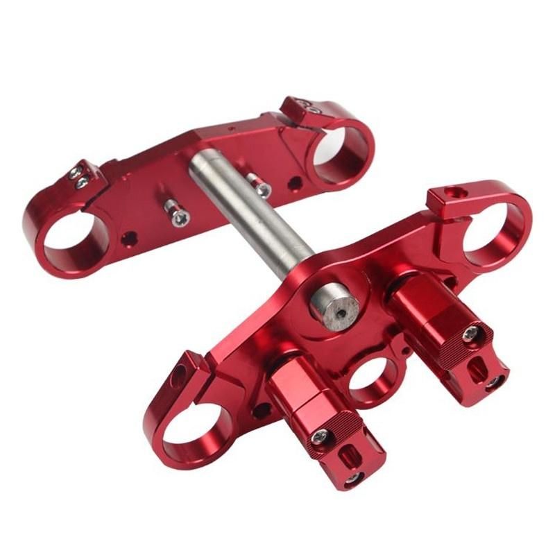 Custom Design CNC Aluminum Motorcycle Triple Tree Clamp with Anodizing