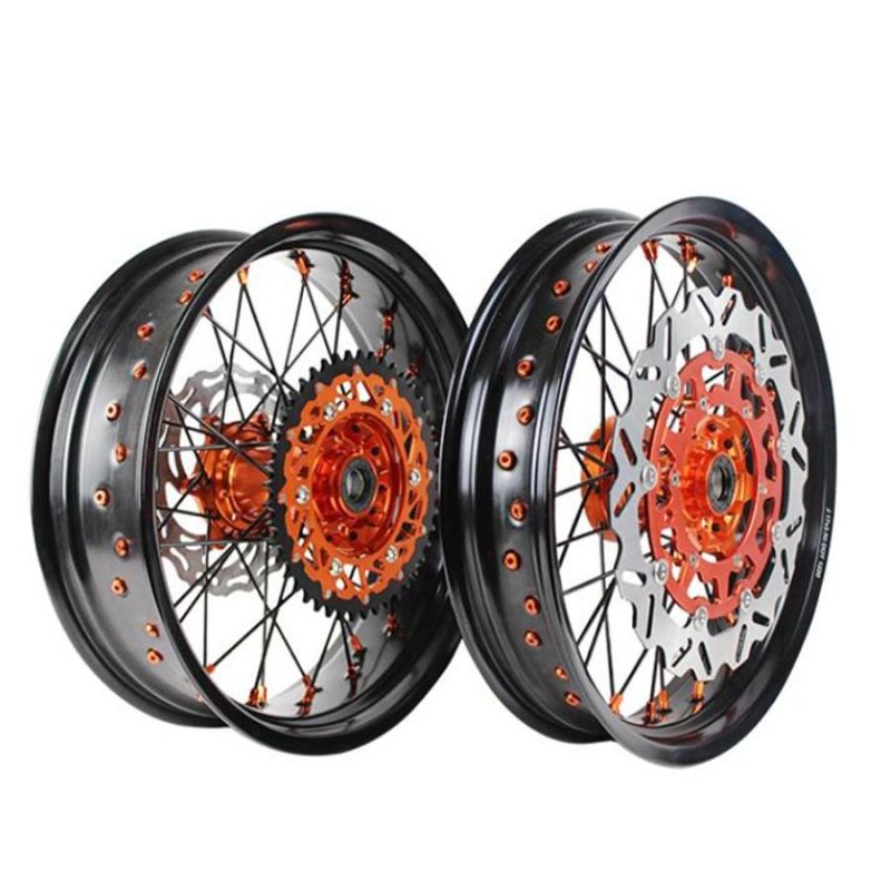 Custom 3.5*17 Front 4.5*17 Rear Wheel Supermoto Wheels