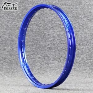 Borske Motorcycle off Road Wheels 6063 6061 Aluminum Rim 16 17 18 Inch Blue Motorcross Wheel Rim Wheels