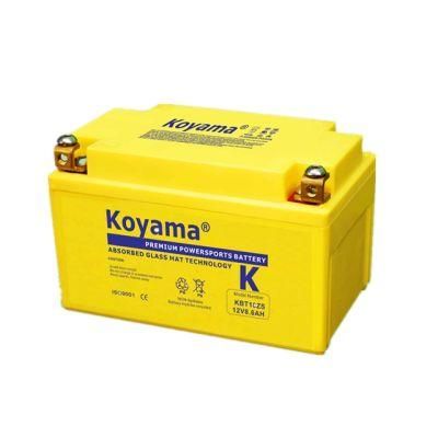 12V 8.6ah Motorcycle Battery Kbtz10s