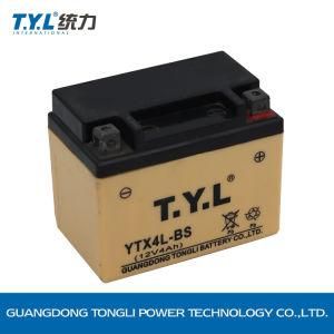 Tyl Ytx4l-BS 12V 4ah Mf Maintenance-Free Sealed Lead Acid Battery for Motorcycle Starting OEM Cream Color