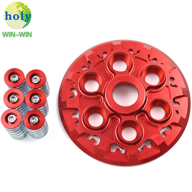 CNC Motorcycle Pressure Plate-B with Teeth Version with Nice Anodized CNC Machining Motorcycle Spare Parts