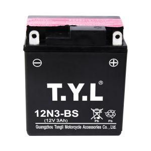 12n3-BS Dry Charged Battery Acid Battery Motorcycle Battery