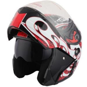 Motorcycle Accessories Flip up Motorcycle Helmet (Double Visors)