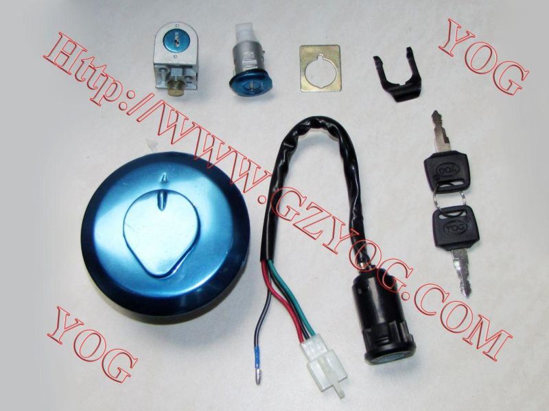 Motorcycle Parts Llave De Contacto Lock Set Ignition Switch Key Set RTR180 Gn125 CB-125ace