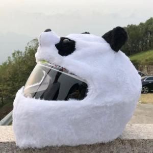 Safety Windproof Plush Motorcycle Helmet Covers, 2021 New Design Elastic Animal Electric Scooter Helmet Cover/