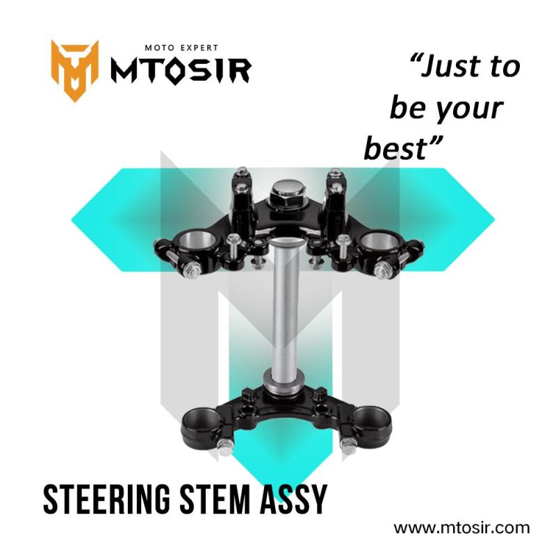 Mtosir High Quality Motorcycle Steering Stem Assy for Cg125 Dy125 Hj125-2A Wy125, Horse Cbt125 Scooter Motorcycle Spare Parts Motorcycle Accessories