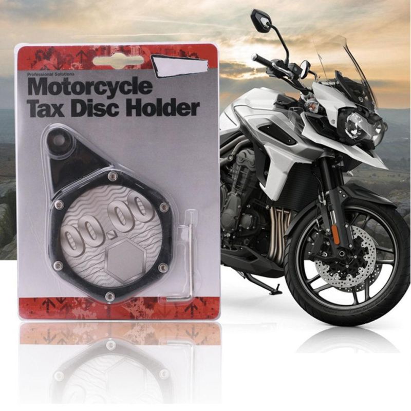 Cqjb Motorcycle Spare Modified Parts Plate Tax Disk Holder