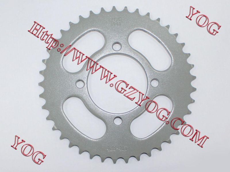 Yog Motorcycle Parts Rear Chain Sprocket for Cg125 Gn125 GS125