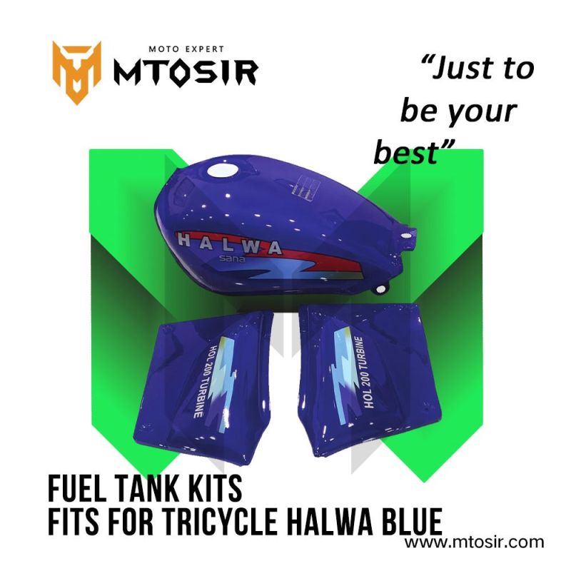 Mtosir Motorcycle Fuel Tank Kits Tricycle Halwa Red Motorcycle Side Cover Spare Parts Motorcycle Plastic Body Parts Fuel Tank