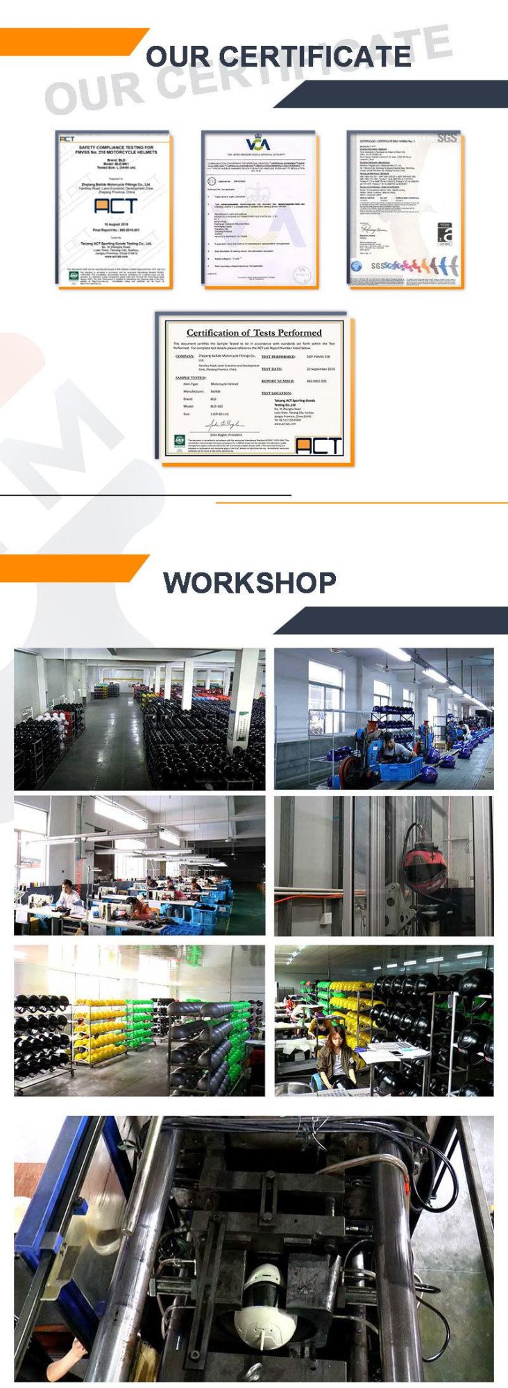 Motorbike Helmet ECE Quality Full Face Motorcycle Safety Helmet in China Factory