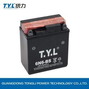 Tyl 6n6-BS Dry Charged Mf Battery/Motorcycle Parts/Motorcycle Battery 6V6ah Motorcycle Parts