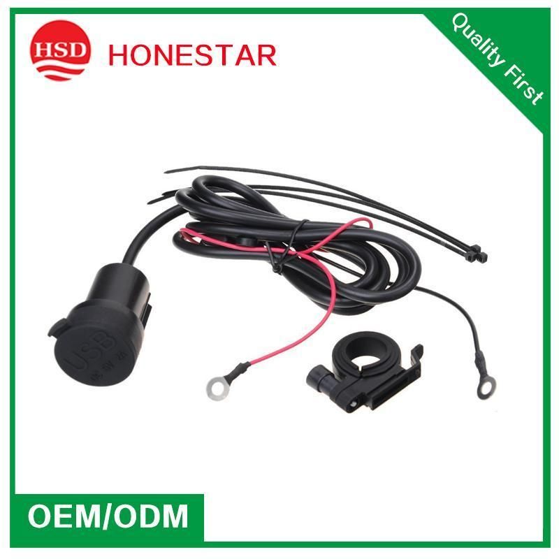 Motorcyecl Accessories USB Charger with High Power Wire Terminals