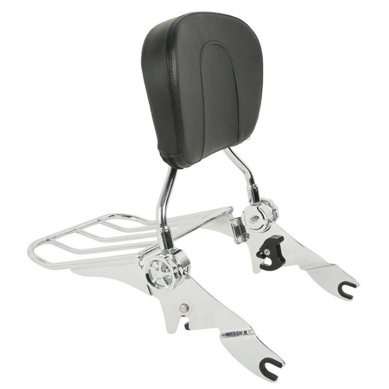 Xf2906236-E Backrest Sissy Bar & Luggage Rack Fit for Harley Road Street Electra Glide 09-20